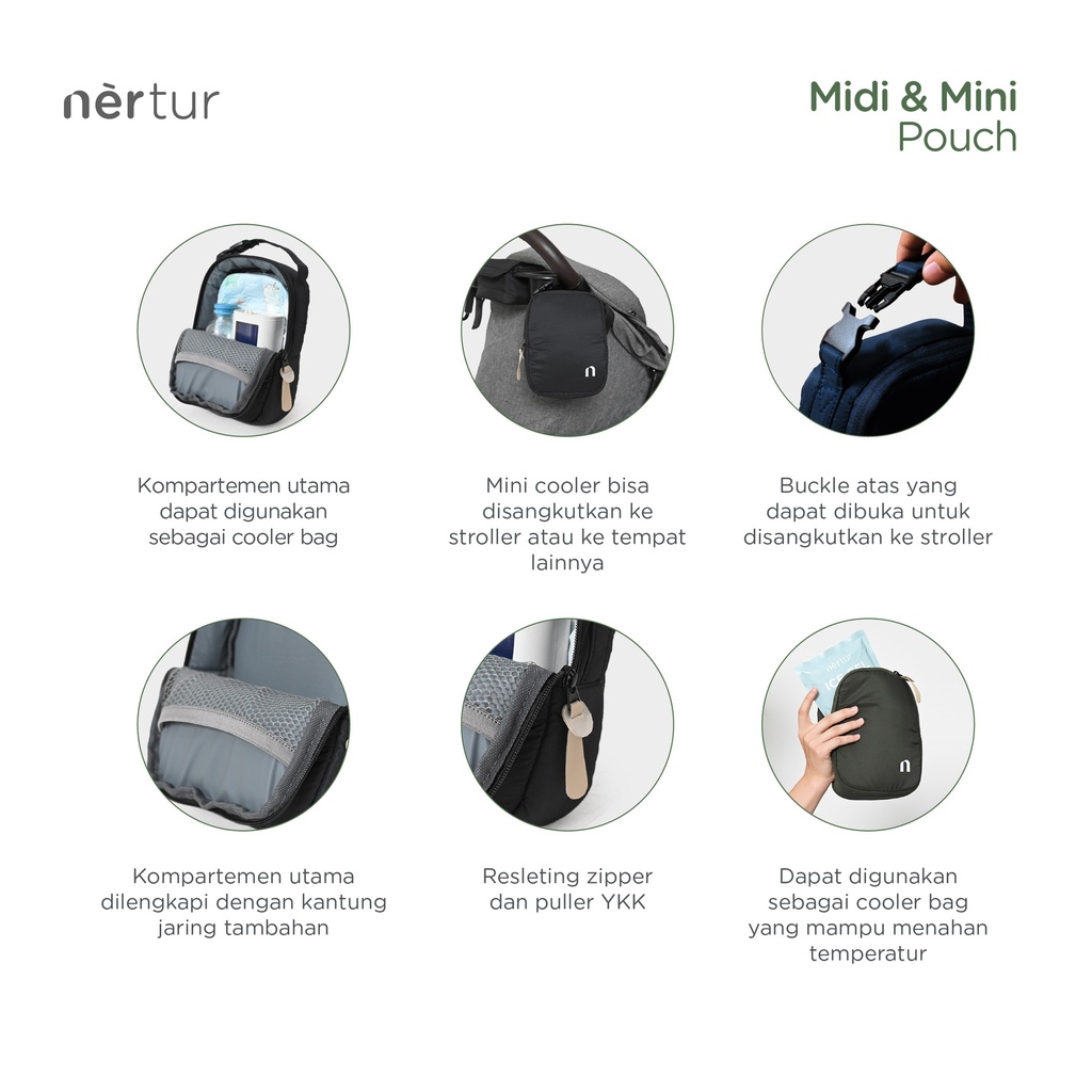 Midi Pouch - Alpha Green
