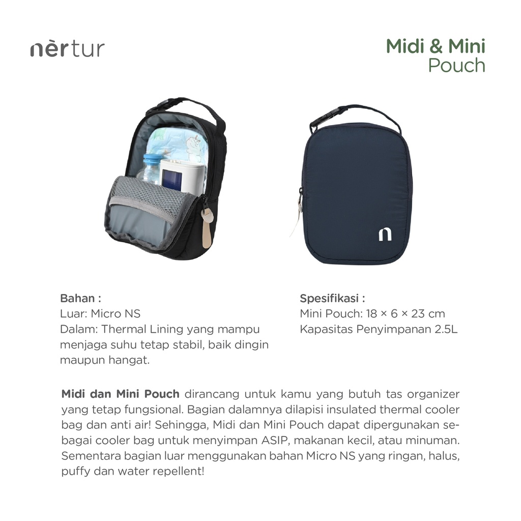 Midi Pouch - Alpha Green