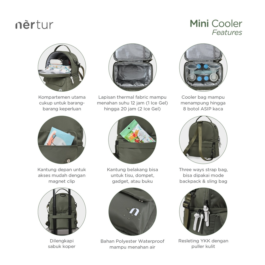 Mini Cooler - Alpha Green